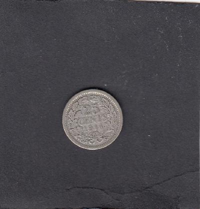 Beschrijving: 25 Cent WILHELMINA  